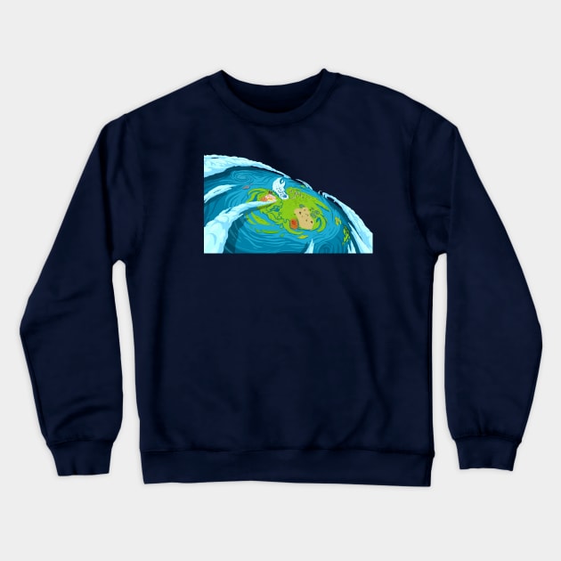 Adventure time, the continent of Ooo Crewneck Sweatshirt by AO01